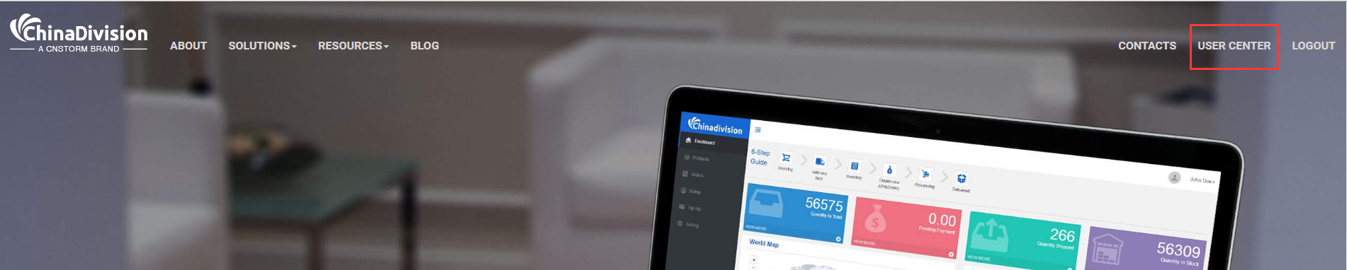 进入chinadivision用户中心